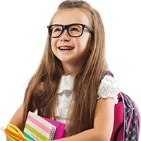 Lentes de controle de miopia infantil com desfoco multizona